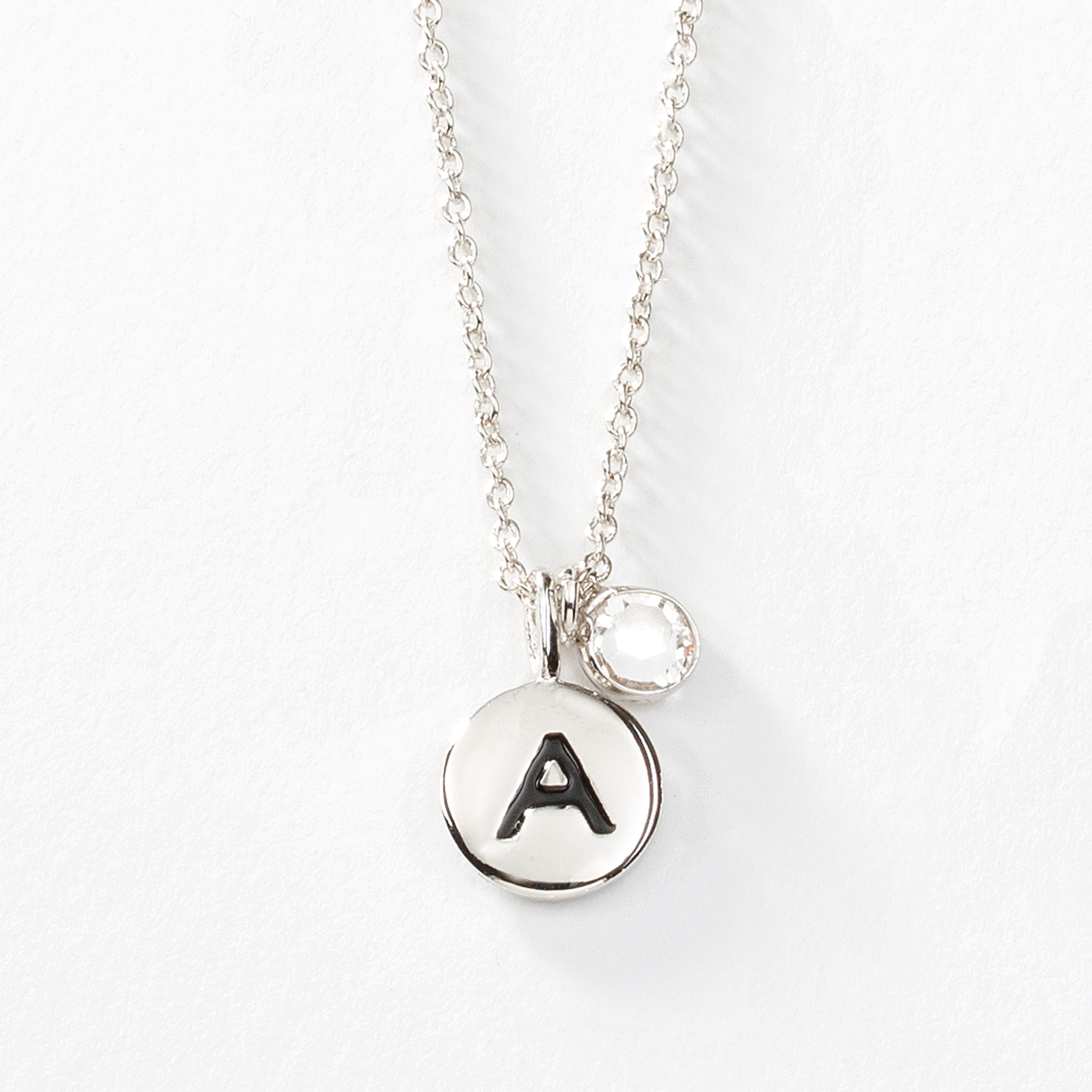 Touchstone crystal discount initial necklace