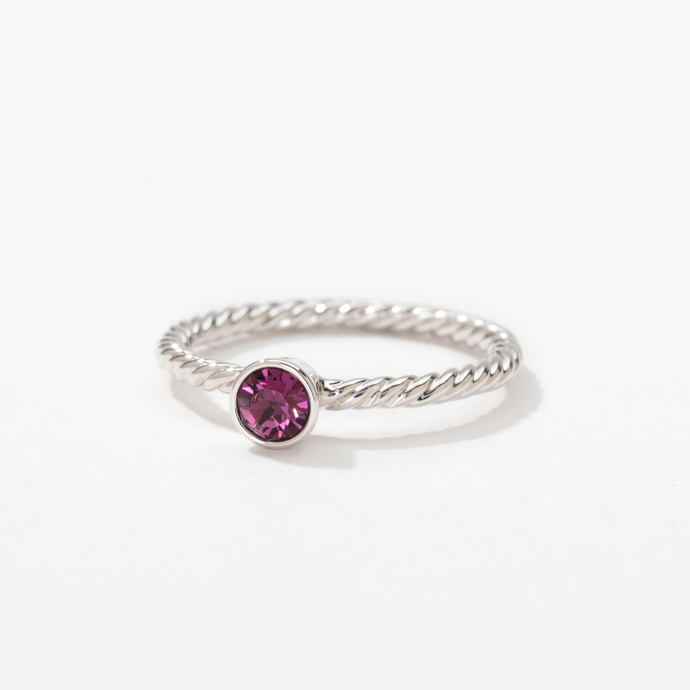 Garnet ring top february birthstone ring