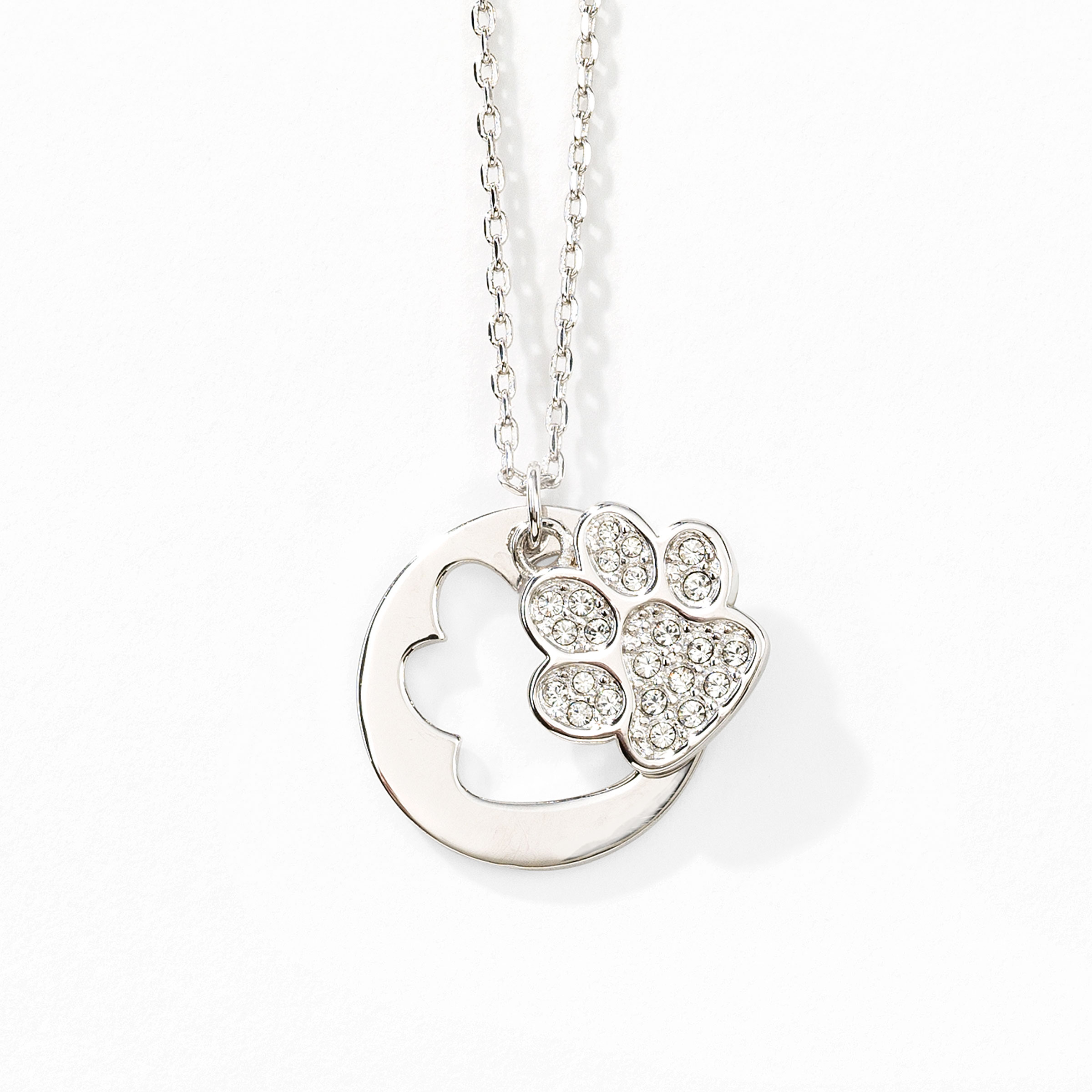 Swarovski paw shop print necklace
