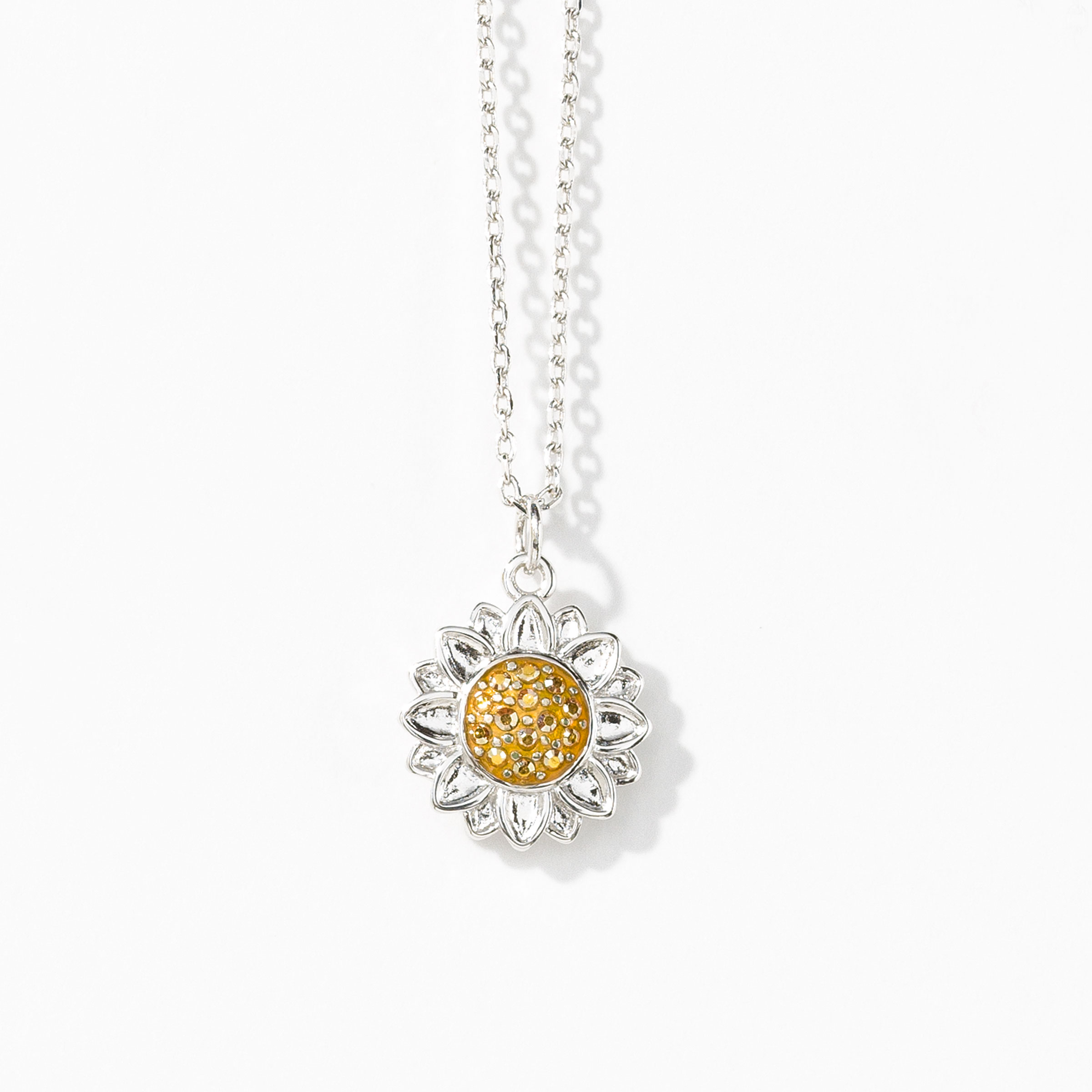 Crystal sunflower new arrivals necklace
