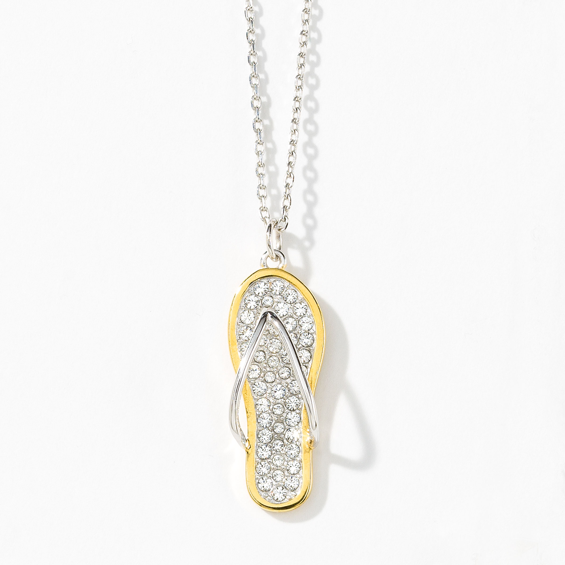 Diamond flip sale flop pendant