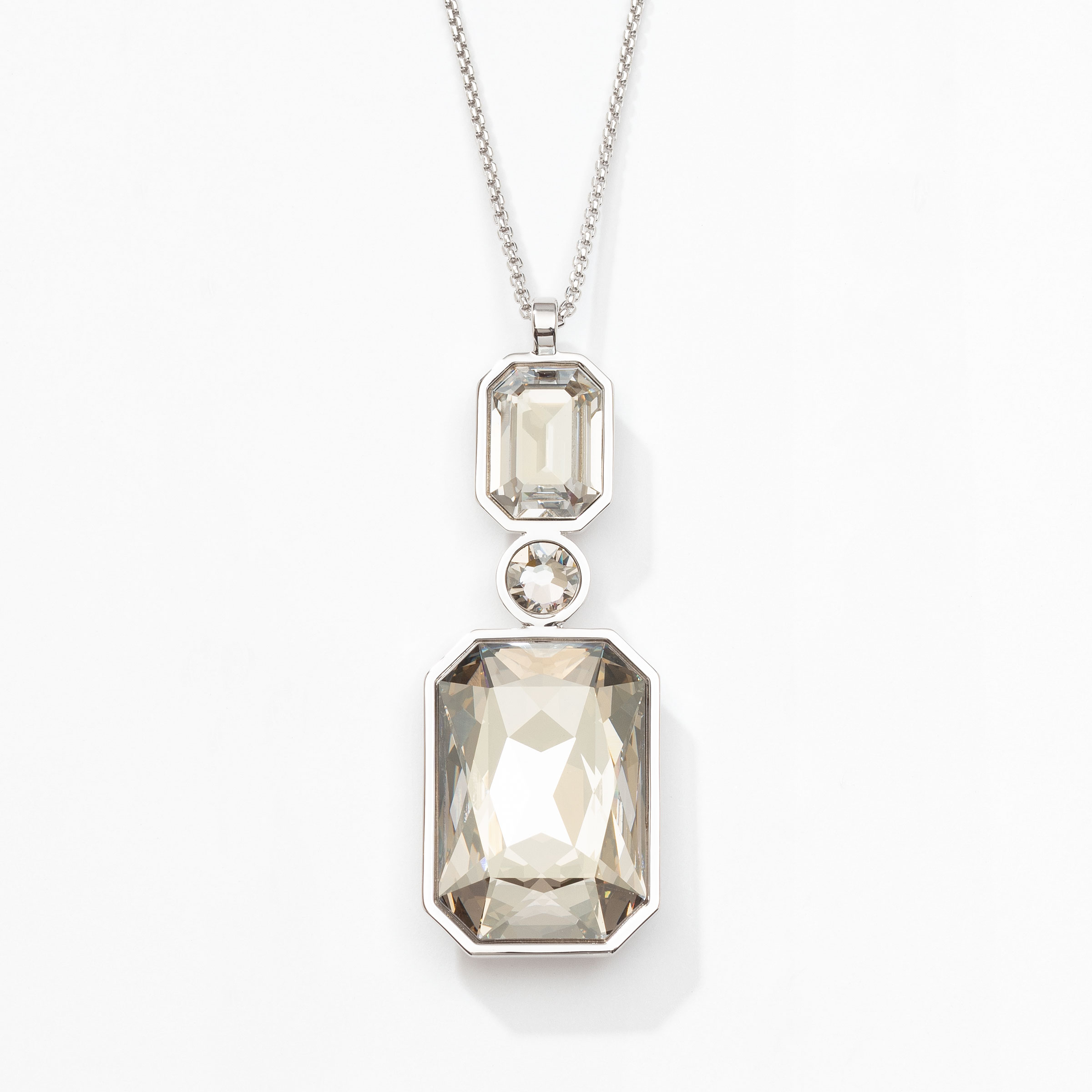 Swarovski Large Oval Crystal Pendant Necklace – Trellis Lane Boutique