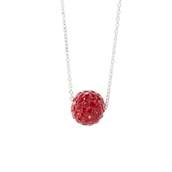 Red on sale birthstone necklace
