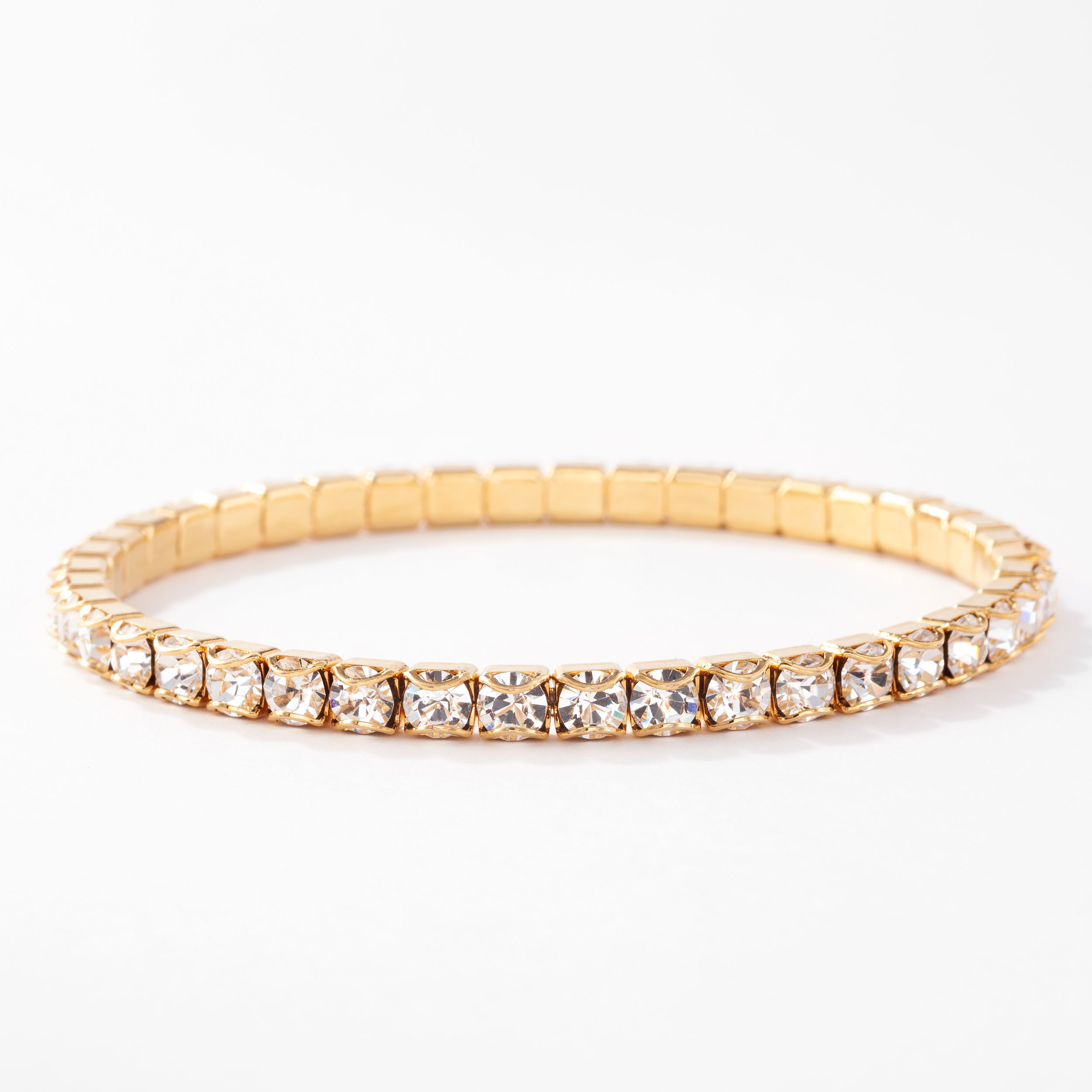 Shop Golden Tan - Gold Swarovski Kada Bracelet by ESME CRYSTALS at House of  Designers – HOUSE OF DESIGNERS