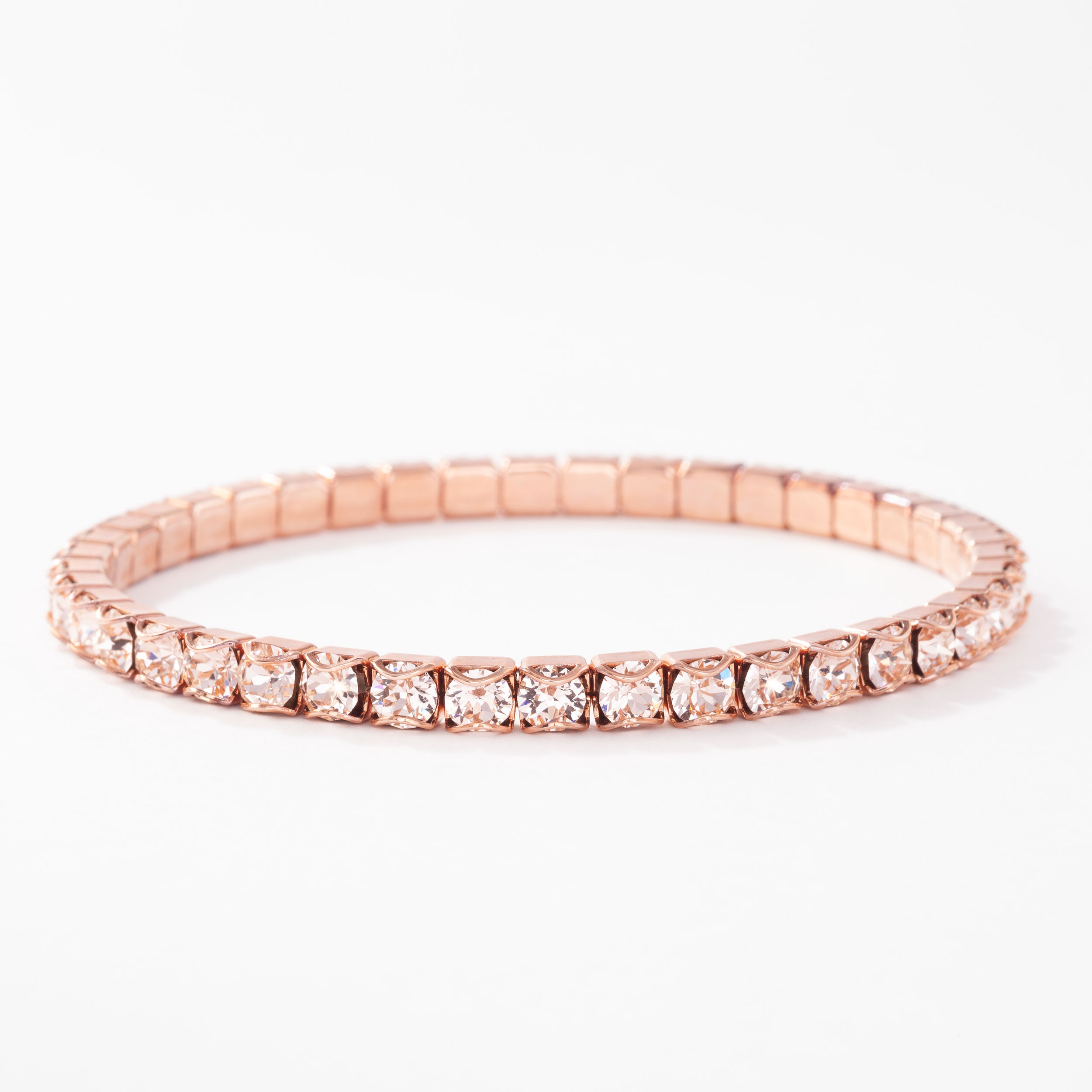 Rose Gold Silk Stretch Bracelet