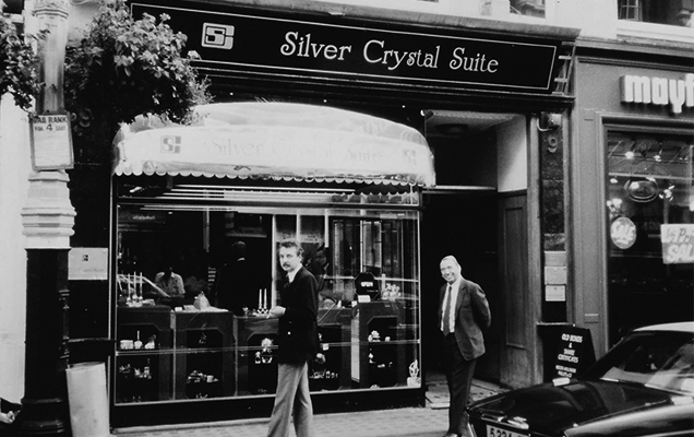 Old photo of Swarovski's first boutique