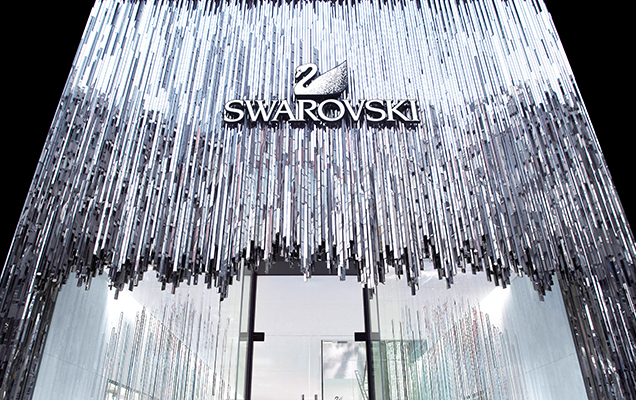Modern Day Swarovski storefront