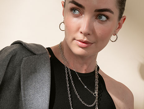Woman wearing Fusion Necklace