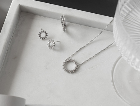 Zirconia and Sterling Silver jewelry