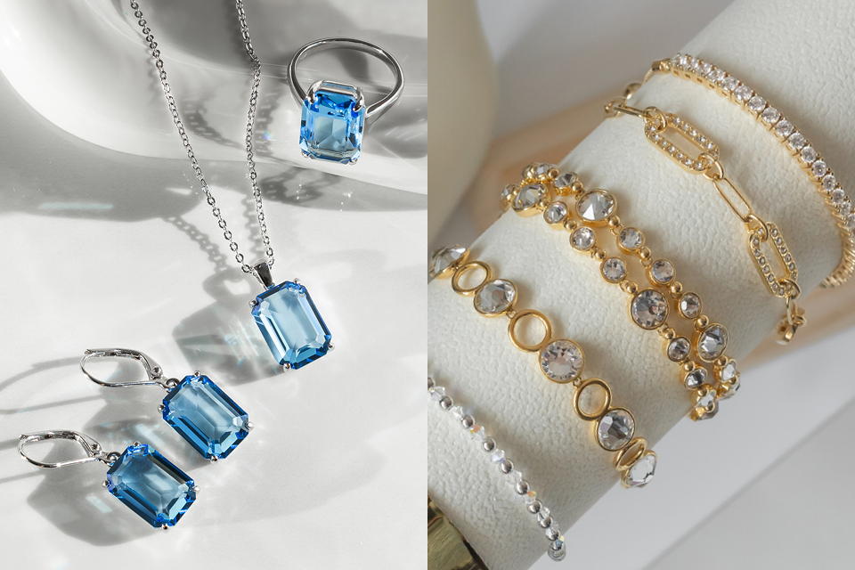Blue Rhodium Jewelry Golden Jewelry