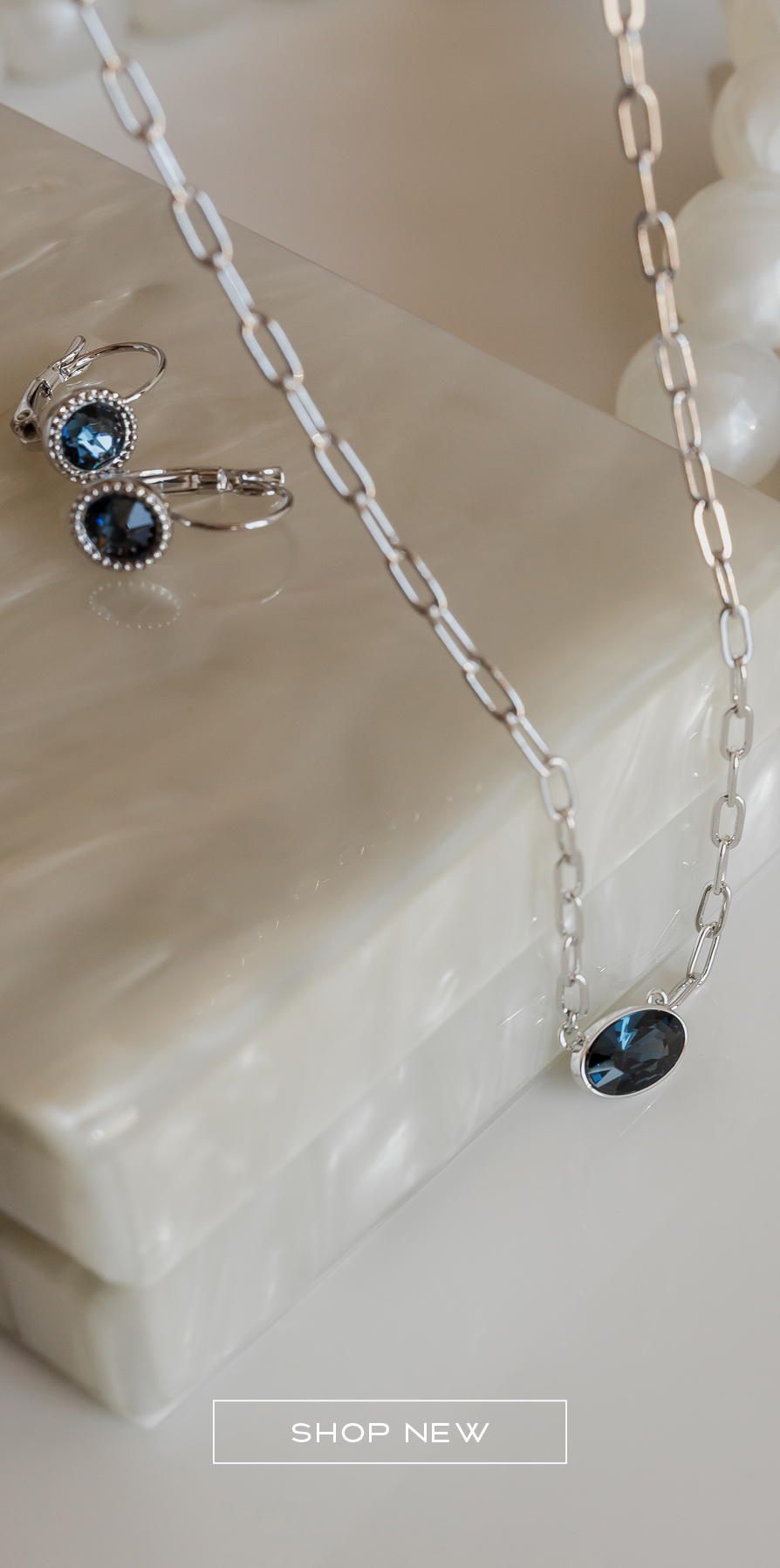Blue crystal Jewelry