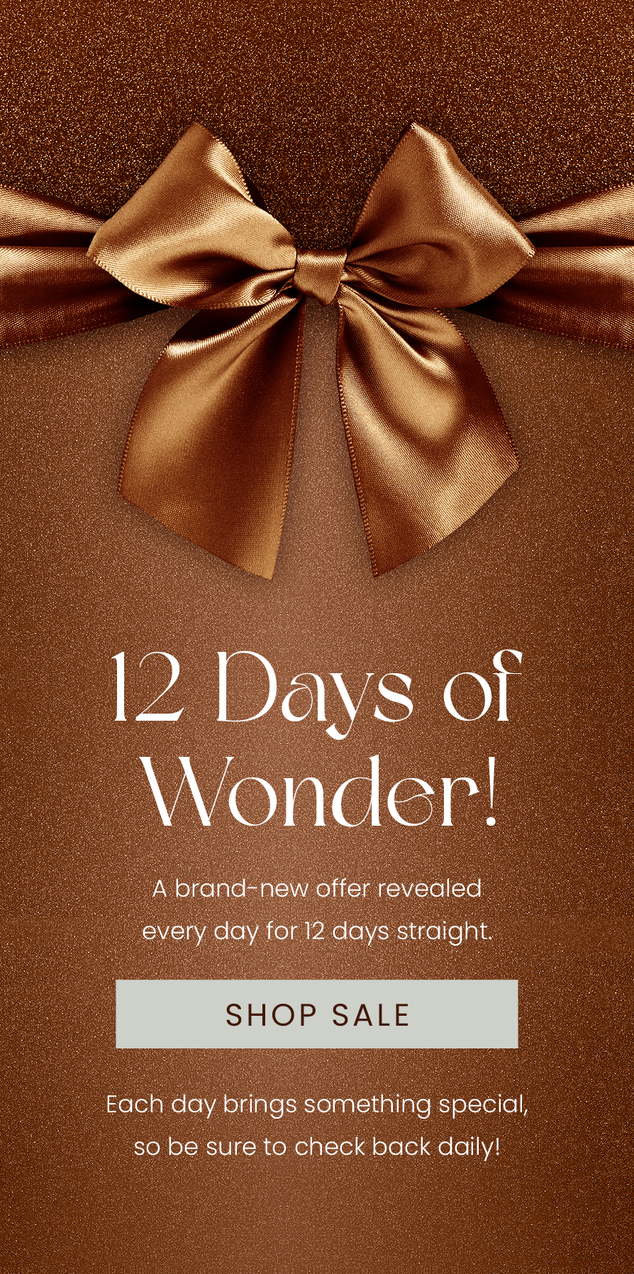 12 days of wonder sale
