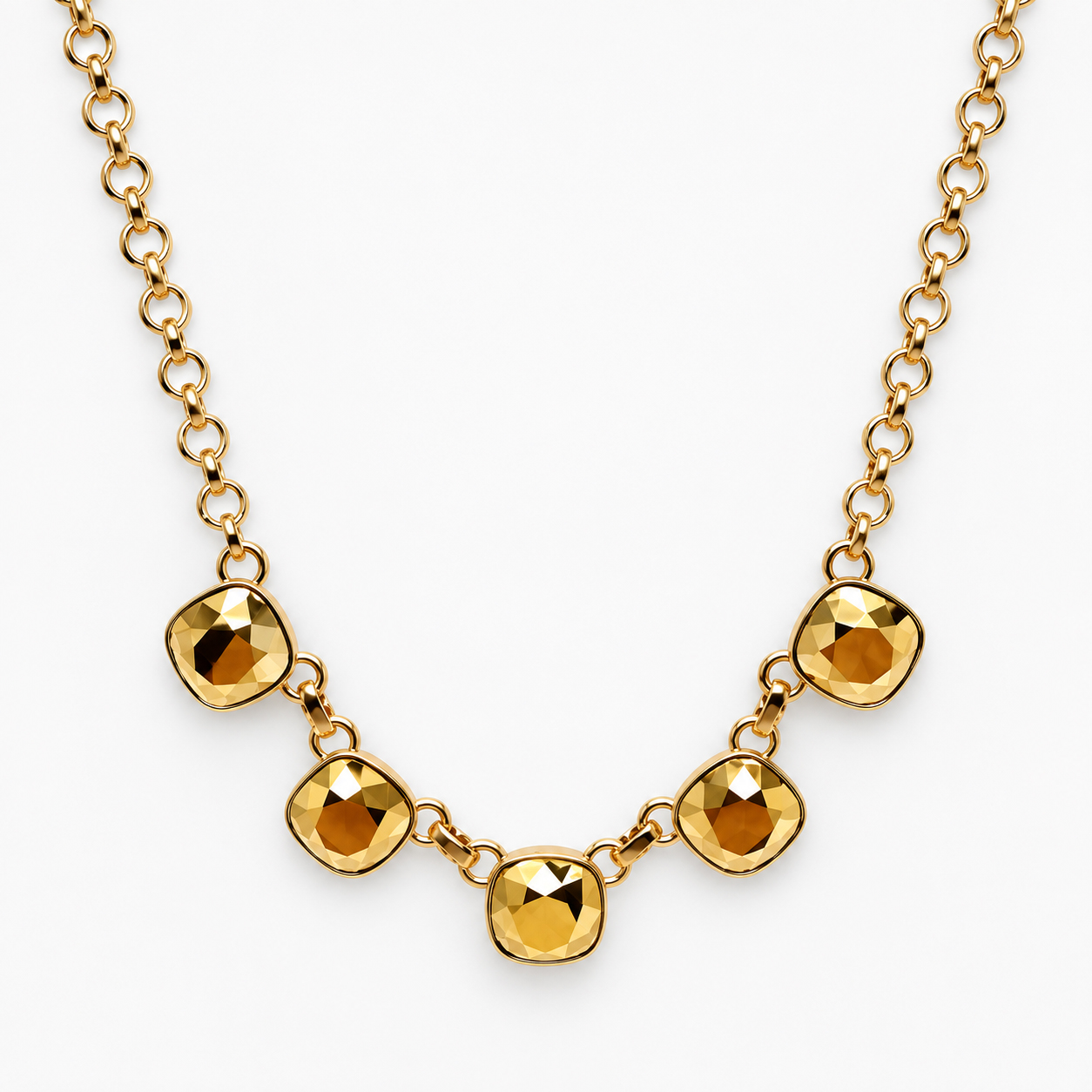 Curbside Necklace, Golden