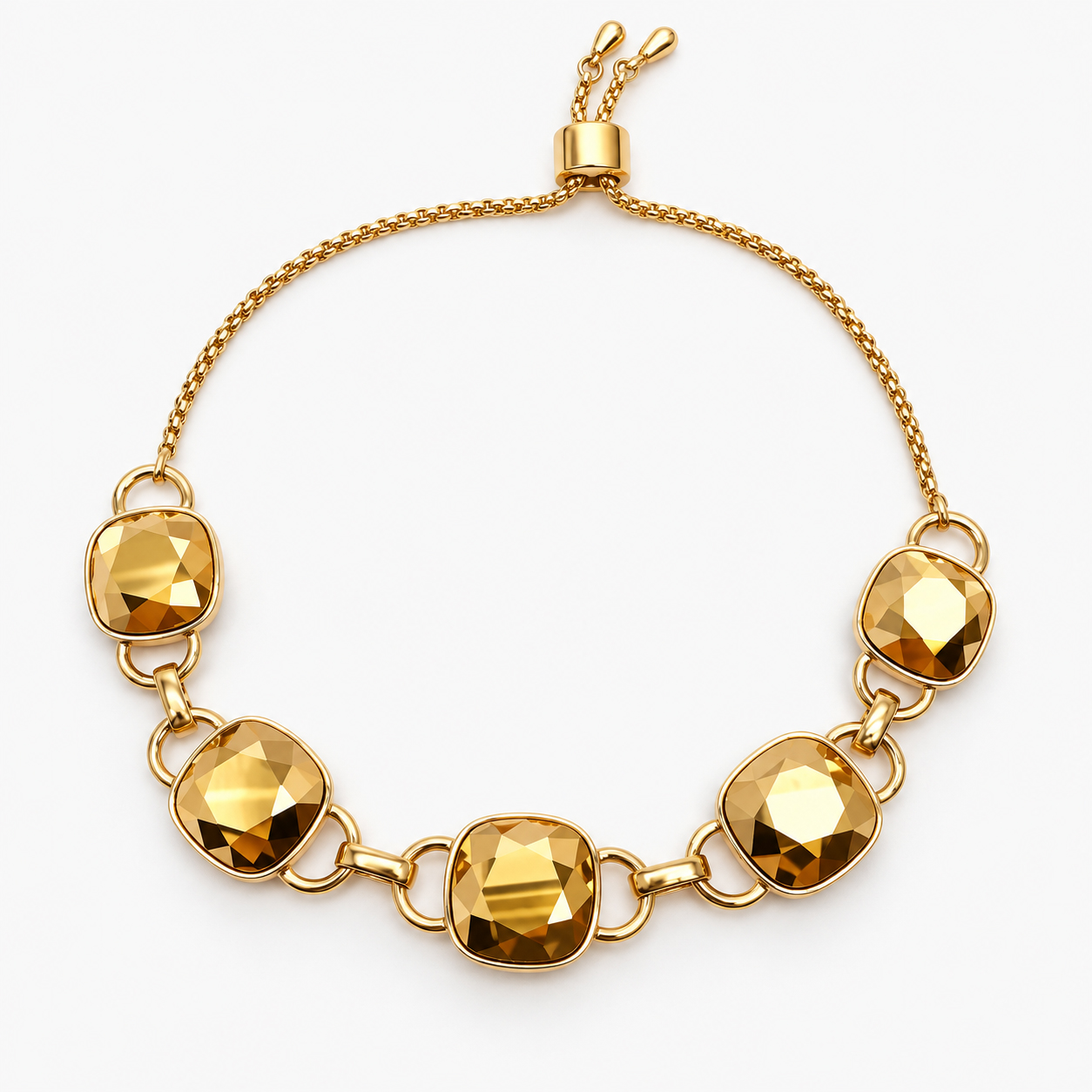 Curbside Necklace, Golden